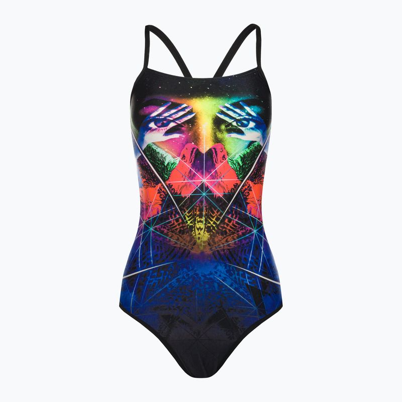 Speedo costume intero donna Ribbonback nero/giallo 7