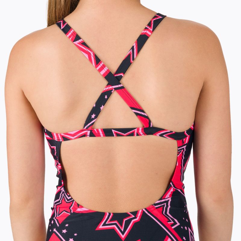 Costume intero da bambino Speedo Allover Xback nero/rosso 8