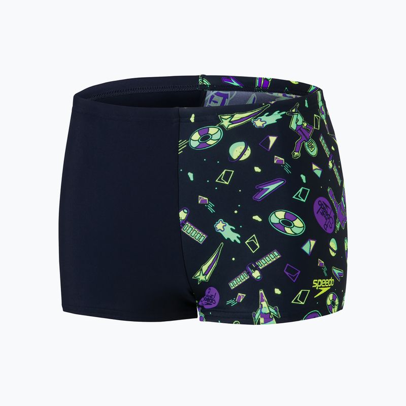 Speedo Allover Leg - Pantaloncini da bagno per bambini blu/verde 5