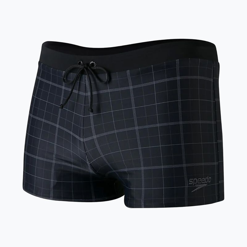 Boxer da bagno Speedo Valmilton nero/grigio per uomo 4