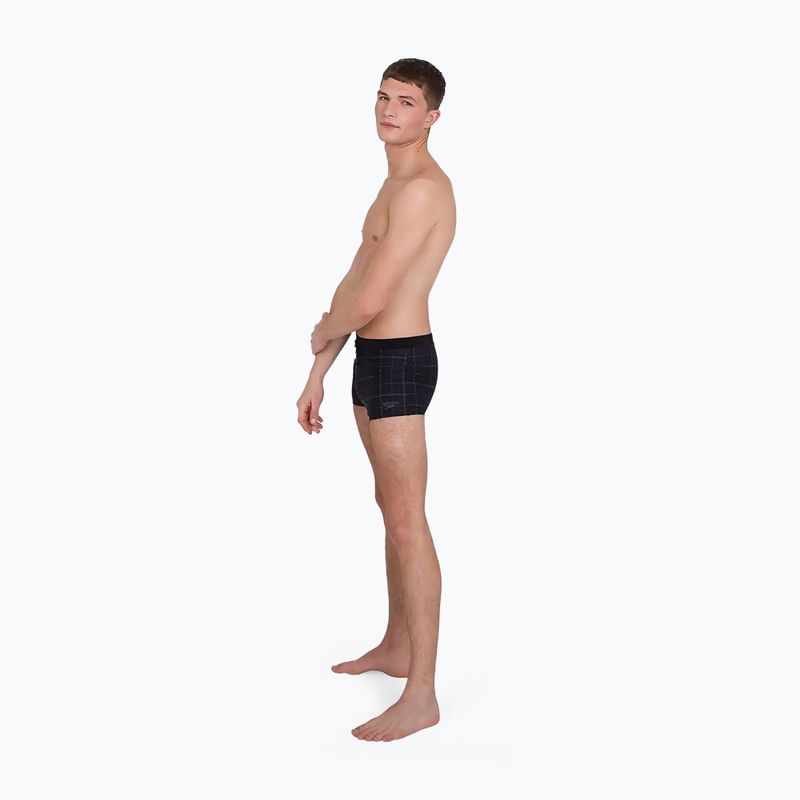 Boxer da bagno Speedo Valmilton nero/grigio per uomo 7