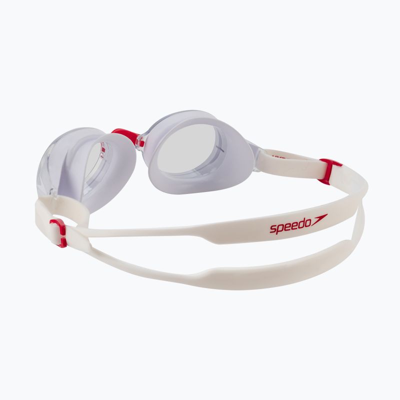 Occhialini da nuoto Speedo Hydropure bianco/rosso/chiaro 4