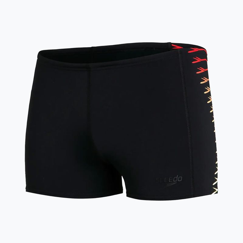 Boxer da bagno Speedo Tech Panel nero/giallo per uomo