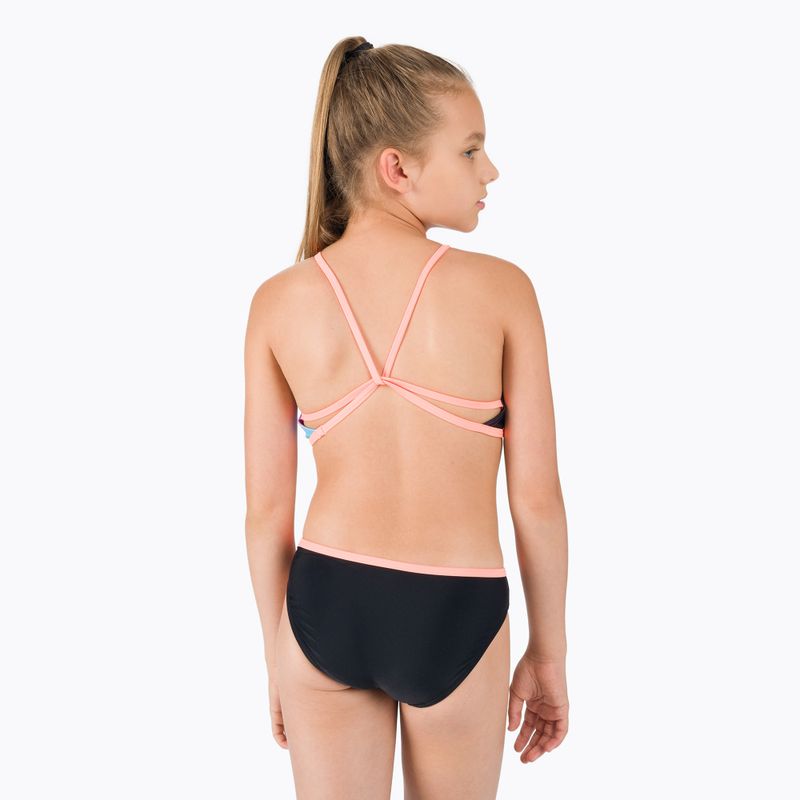Speedo Star nero/arancione, costume da bagno a due pezzi per bambini 3