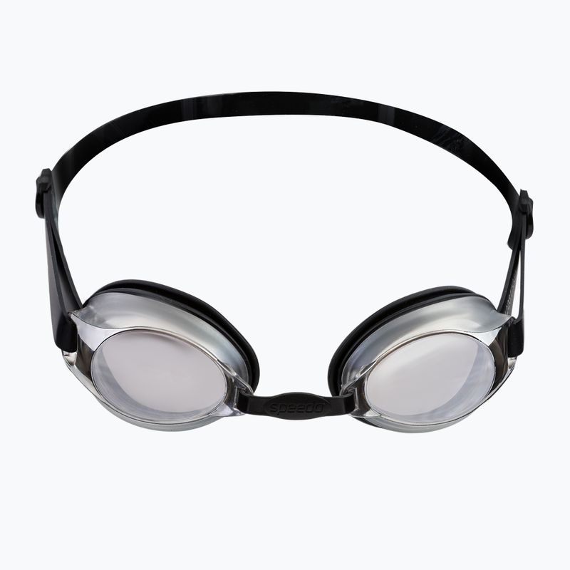 Occhialini da nuoto Speedo Jet Mirror nero/bianco/cromo 2