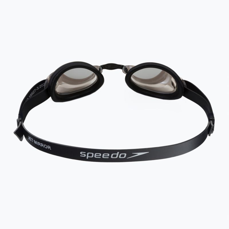 Occhialini da nuoto Speedo Jet Mirror nero/bianco/cromo 5
