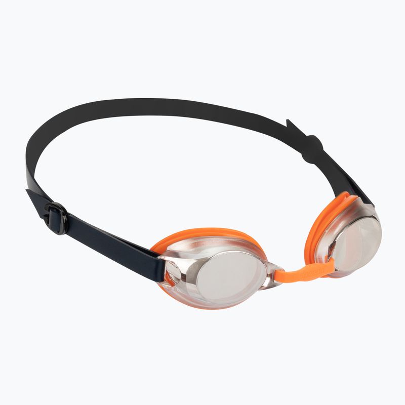Occhialini da nuoto Speedo Jet Mirror Junior navy/arancio vulcanico/cromo