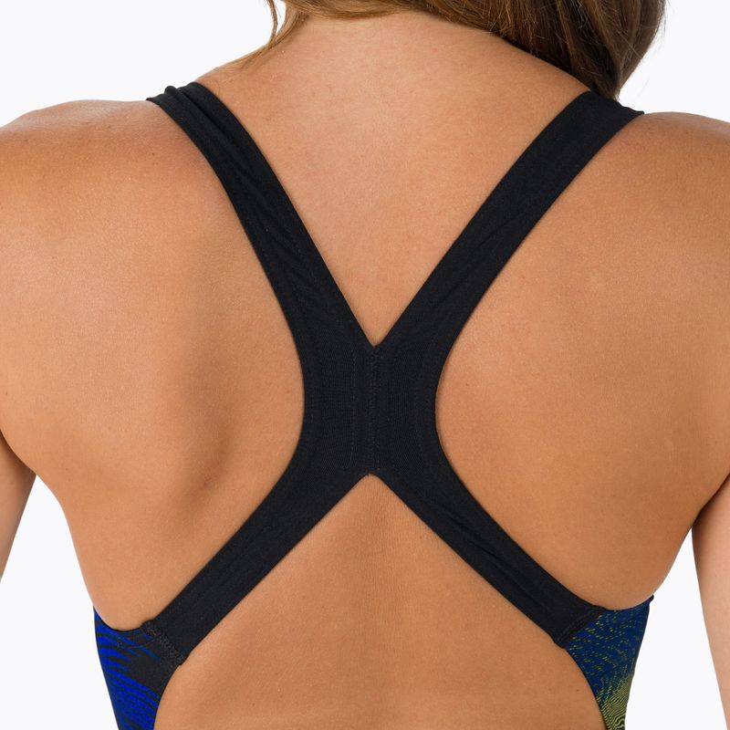 Costume intero Speedo Placement Powerback donna nero/blu 6
