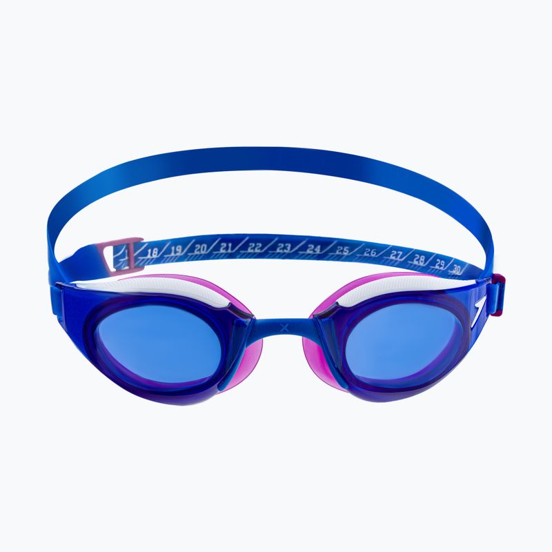 Occhialini da nuoto Speedo Fastskin Hyper Elite blu fuoco/diva/bianco 2