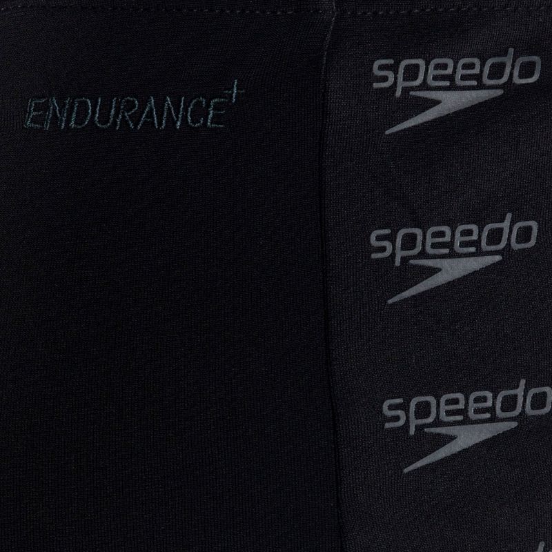 Pantaloncini da bagno Speedo Boom Logo Splice da uomo nero/grigio 3