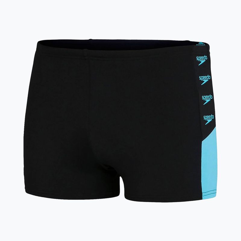 Boxer da bagno Speedo Boom Logo Splice uomo nero/blu 5