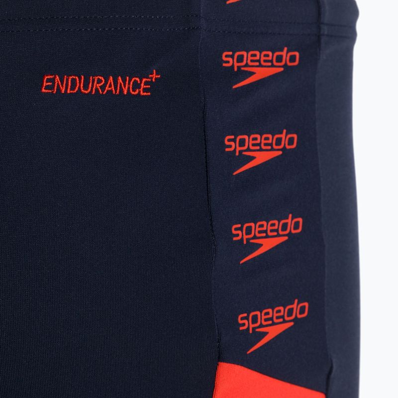 Boxer da bagno Speedo Boom Logo Splice uomo navy/rosso 4