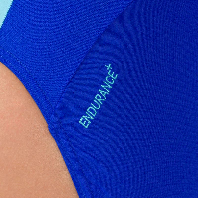 Speedo Boom Logo Splice Muscleback blu/blu costume intero da donna 9