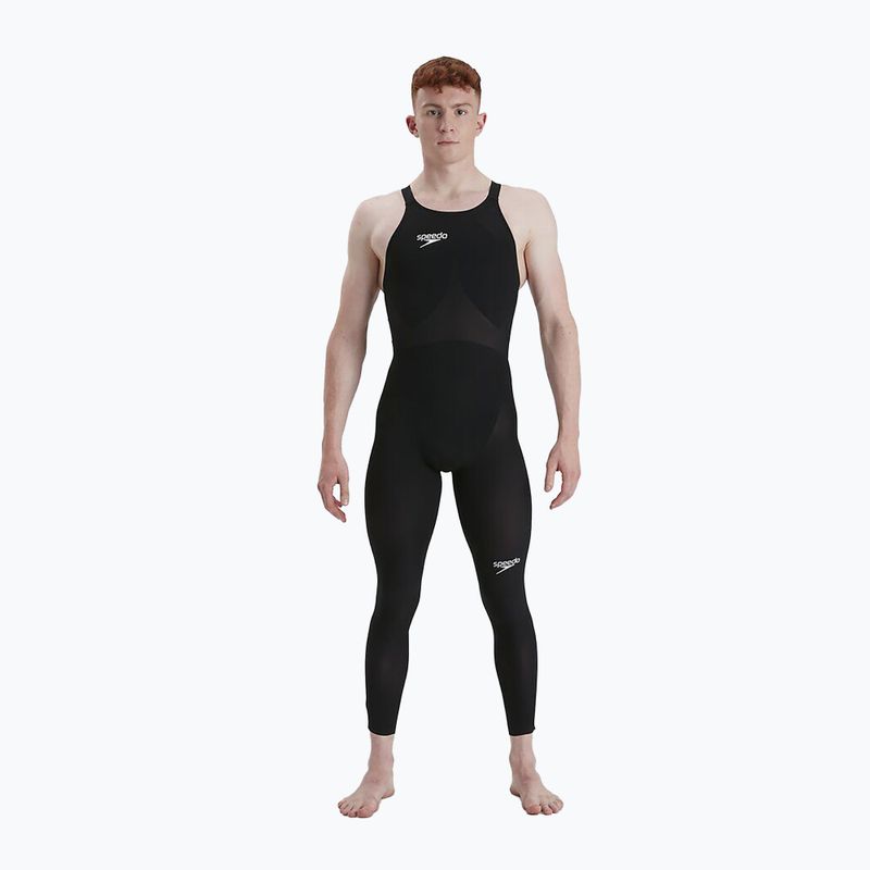 Speedo Fastskin LZR Elite Openwater Closedback Body da uomo nero/blu fiamma 3