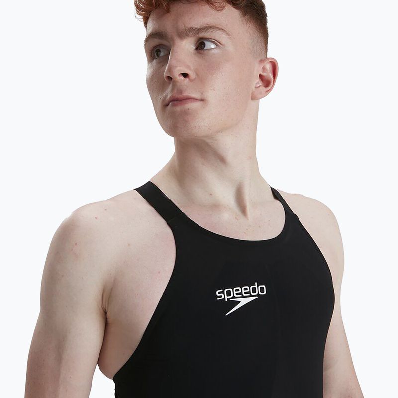 Speedo Fastskin LZR Elite Openwater Closedback Body da uomo nero/blu fiamma 5