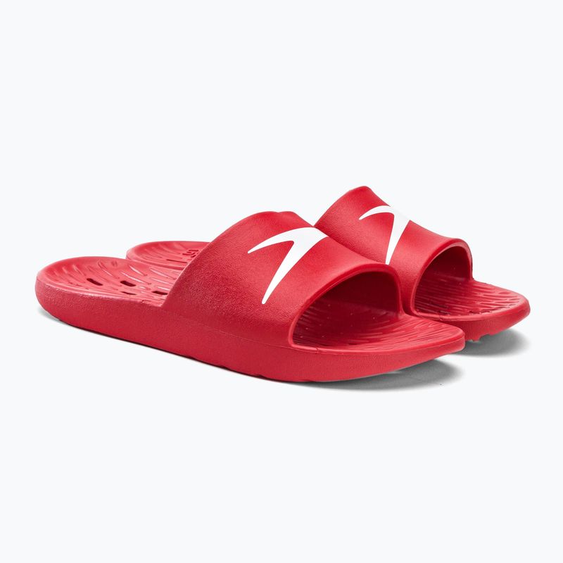 Speedo Slide da uomo, infradito rosso nutrito 5