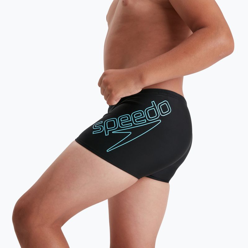 Speedo Boom Logo Placement pantalone da bagno per bambini nero/adriatico chiaro 7