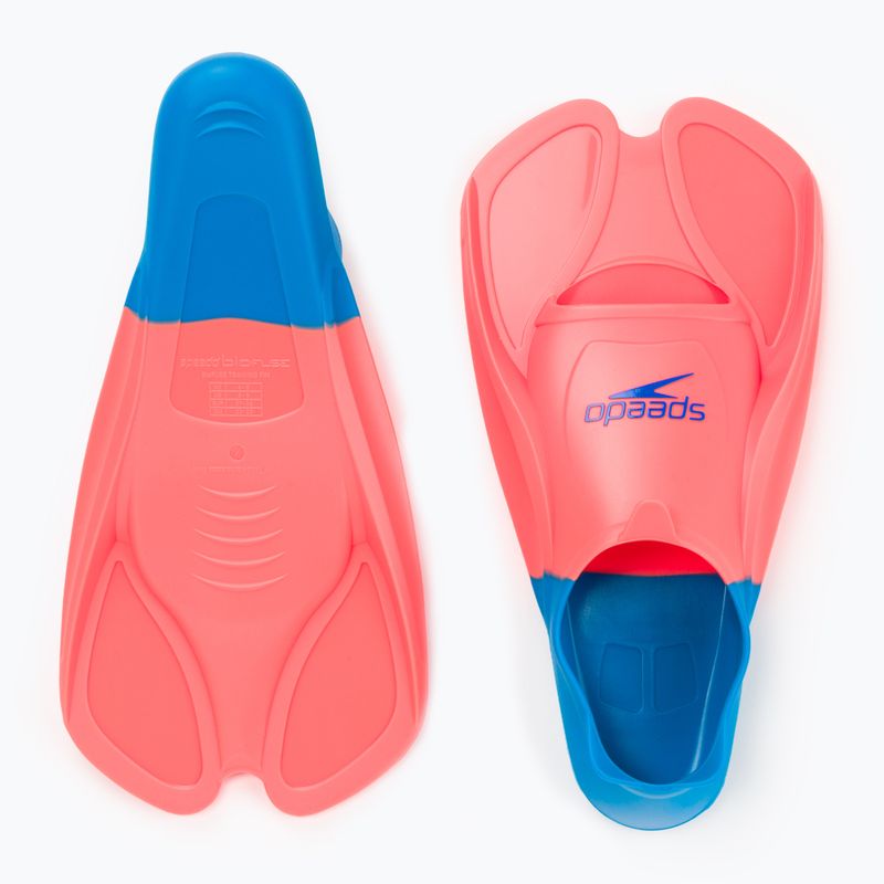 Pinne da nuoto Speedo Training Fin fluro tangerine/blu piscina/blu flame 4