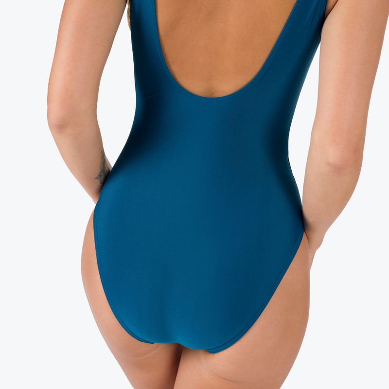 Costume intero Speedo Placement U-Back da donna blu/verde 8