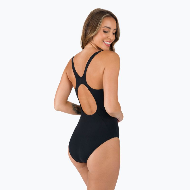 Speedo Placement Muscleback costume intero donna nero/neon orchid/fluo tang 3