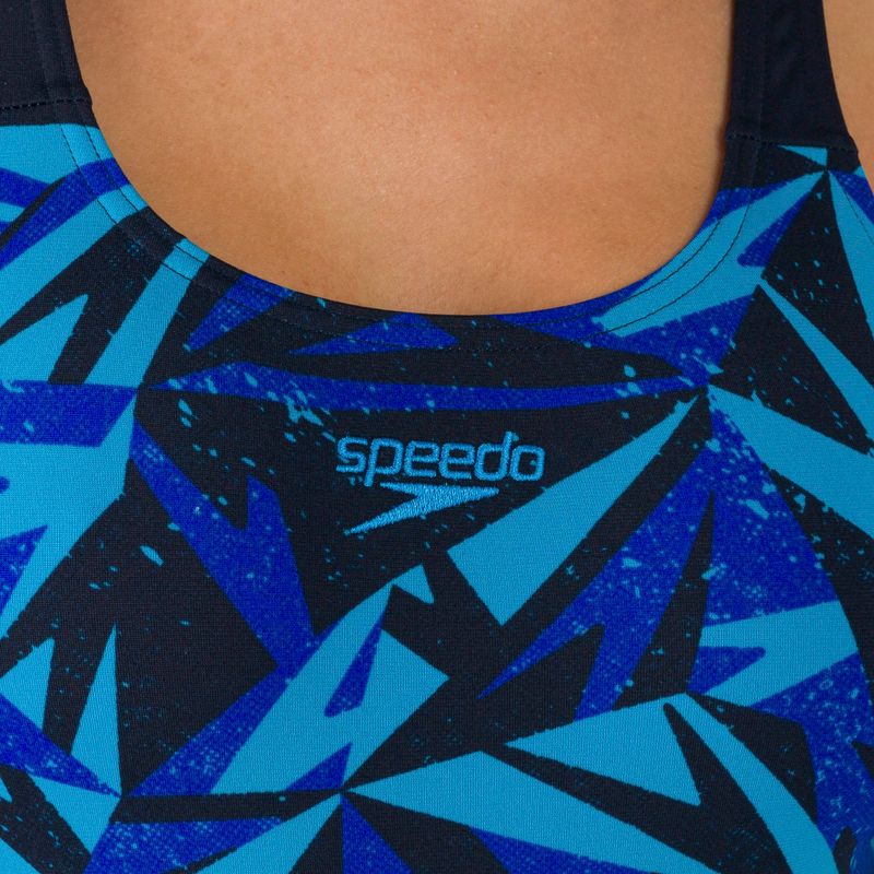 Costume intero Speedo Hyperboom Placement Muscleback donna true navy/blueflame/pool 4