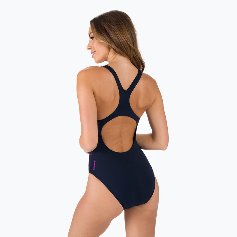 Speedo costume intero donna Digital Placement Medalist maglia true navy/neonorchid 6