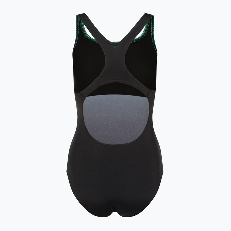 Speedo costume da bagno intero donna Digital Placement Medalist maglia nero/nordic teal/tile 2