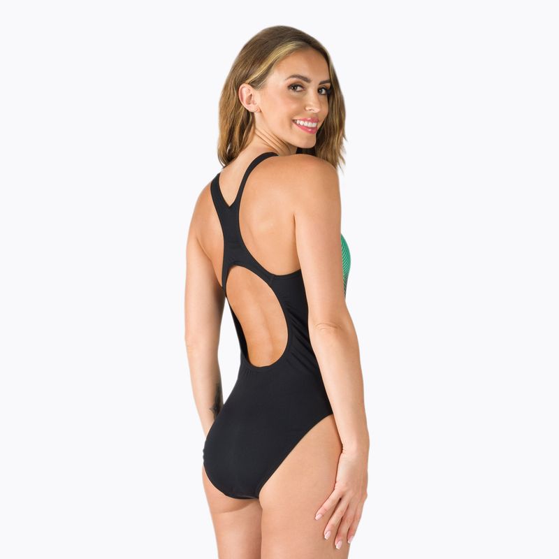 Speedo costume da bagno intero donna Digital Placement Medalist maglia nero/nordic teal/tile 6