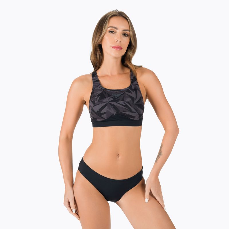 Speedo costume da bagno a due pezzi da donna Hyperboom nero/ossido/anfiteatro