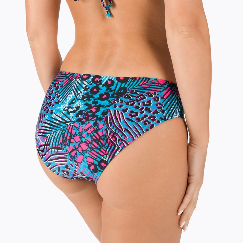 Speedo costume da bagno due pezzi donna Triangle jungle lapis/nero/bianco/rosa fluo 5