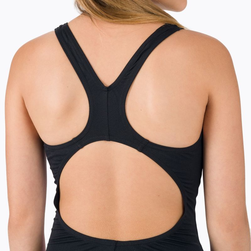 Costume intero Speedo Digital Placement Splashback tie dye nero/rosa per bambini 5