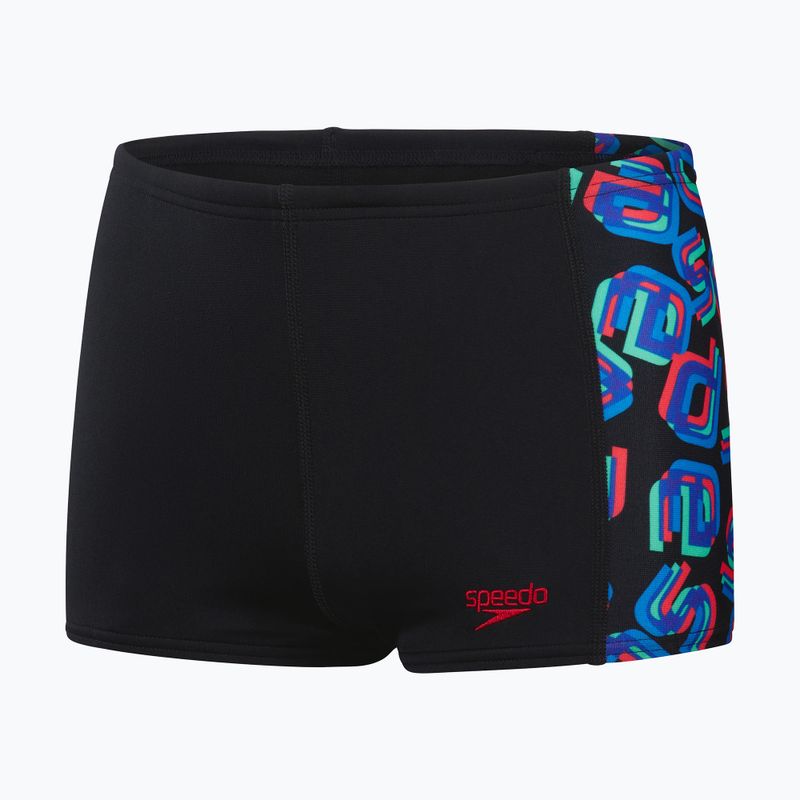 Speedo Digital Allover Panel pantaloncini da bagno per bambini scatterblk/lava red/neonabsinthe 6