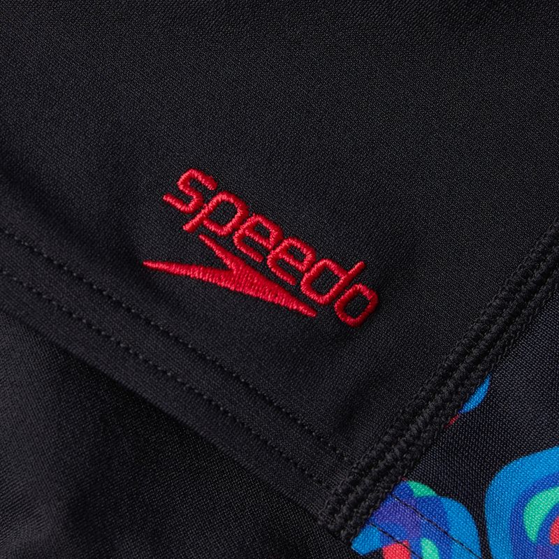 Speedo Digital Allover Panel pantaloncini da bagno per bambini scatterblk/lava red/neonabsinthe 8