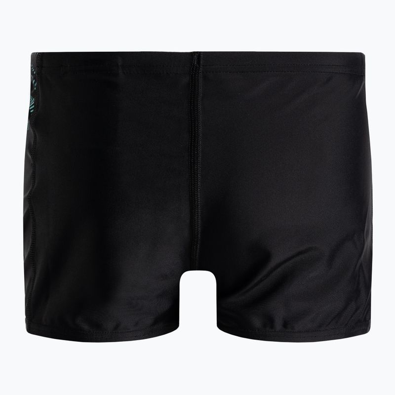 Speedo Plastisol Placement, costume da bagno per bambini nero/limone atomico/piastrella 2