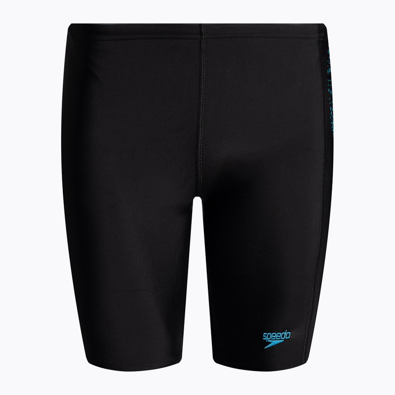 Speedo Plastisol Placement - pantaloncini da bagno per bambini nero/piscina/antracite USA