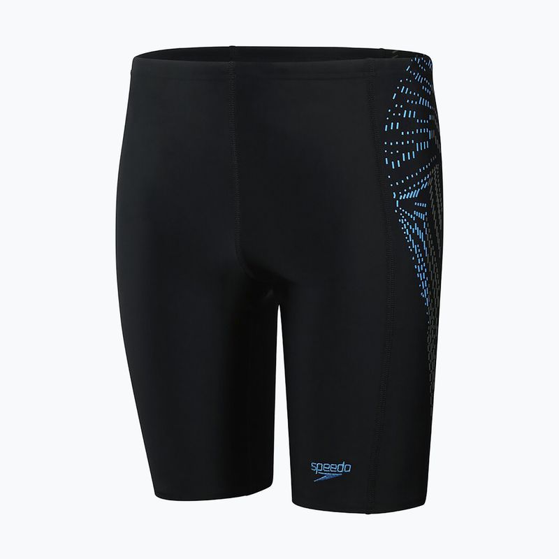 Speedo Plastisol Placement - pantaloncini da bagno per bambini nero/piscina/antracite USA 6