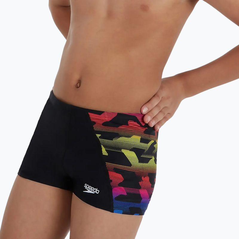 Speedo Digital Panel pantalone da bagno per bambini nero/giallo impero/blu fiamma/adriatico chiaro 6
