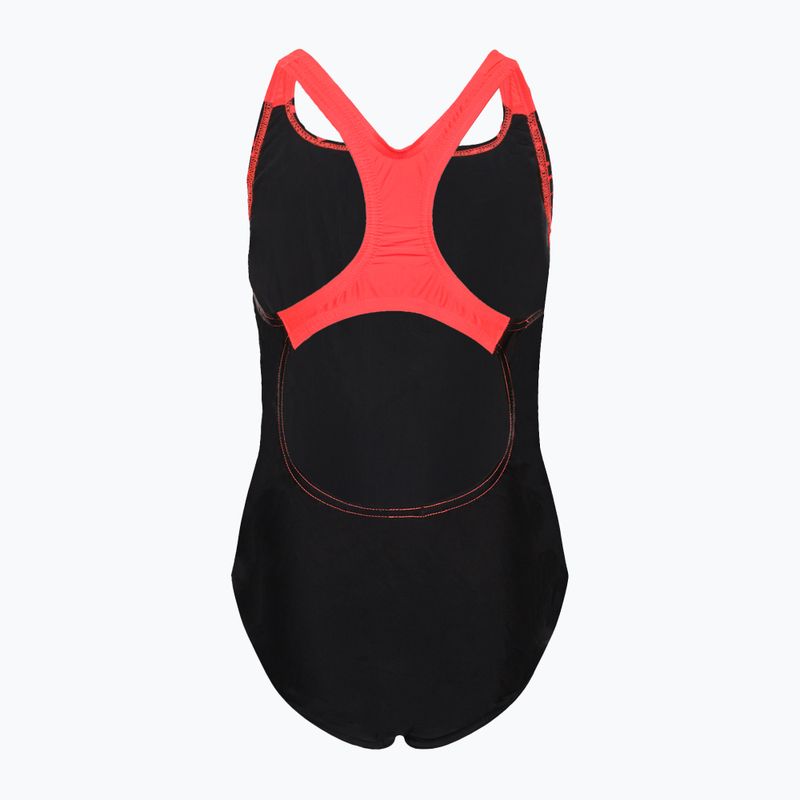 Speedo Medley Logo Medalist nero/rosso costume intero da bambino 2