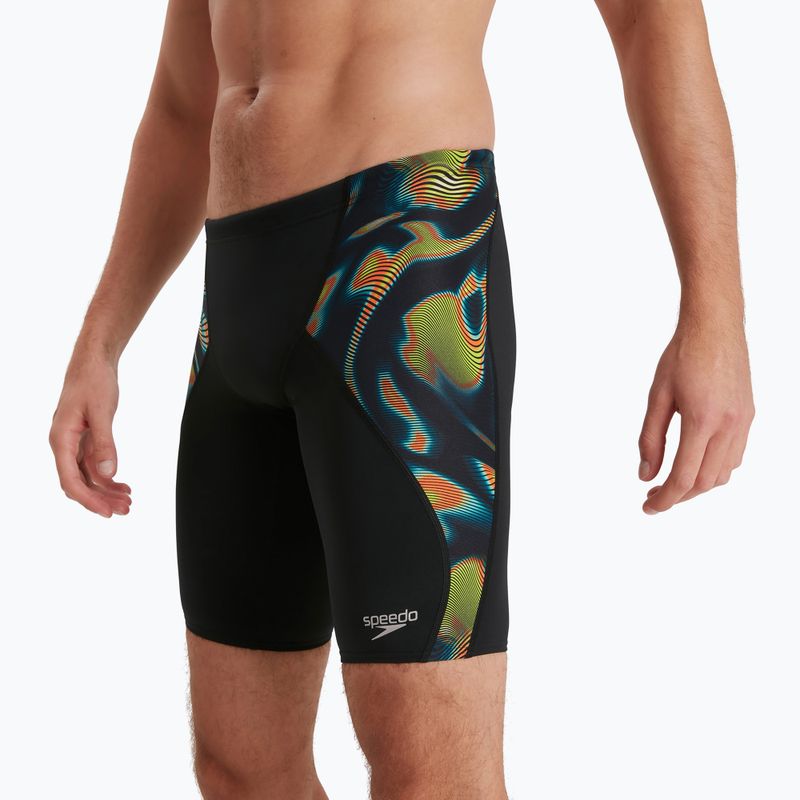 Speedo uomo Allover Digital V-Cut swim jams blk/atomlime/salso/lt adriatic 2