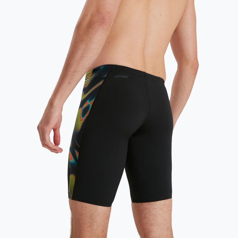 Speedo uomo Allover Digital V-Cut swim jams blk/atomlime/salso/lt adriatic 3