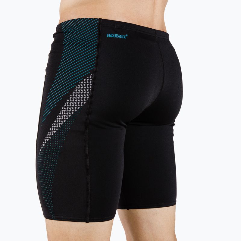 Pantaloncini da bagno Speedo Tech Panel da uomo, nero/piscina/antracite USA 3