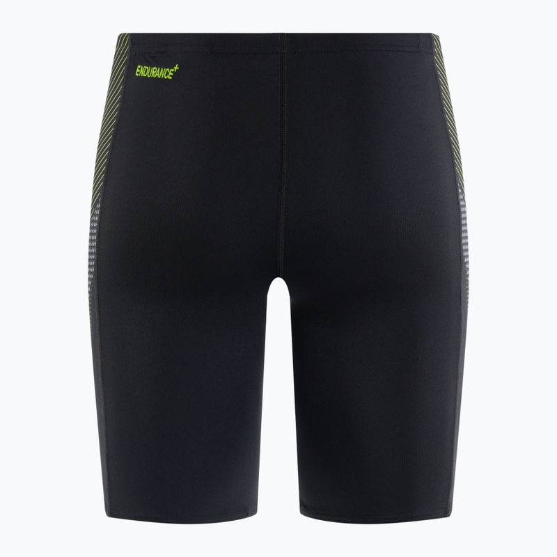 Pantaloncini da bagno Speedo Tech Panel uomo nero/limone atomico/antracite USA 2