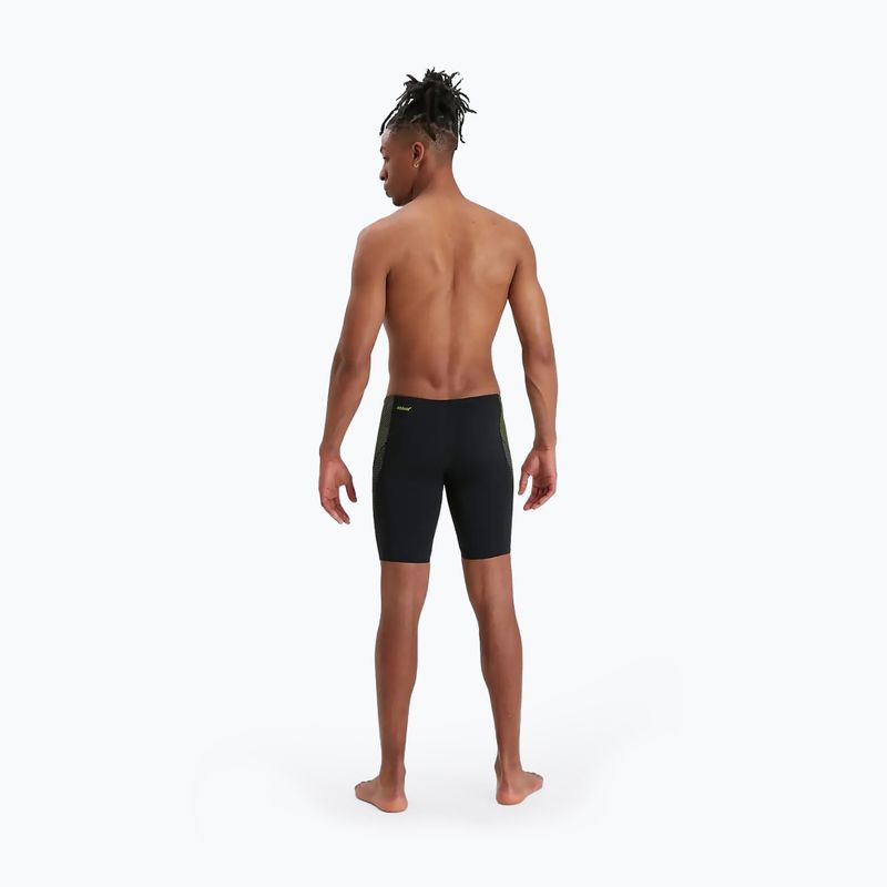 Pantaloncini da bagno Speedo Tech Panel uomo nero/limone atomico/antracite USA 9