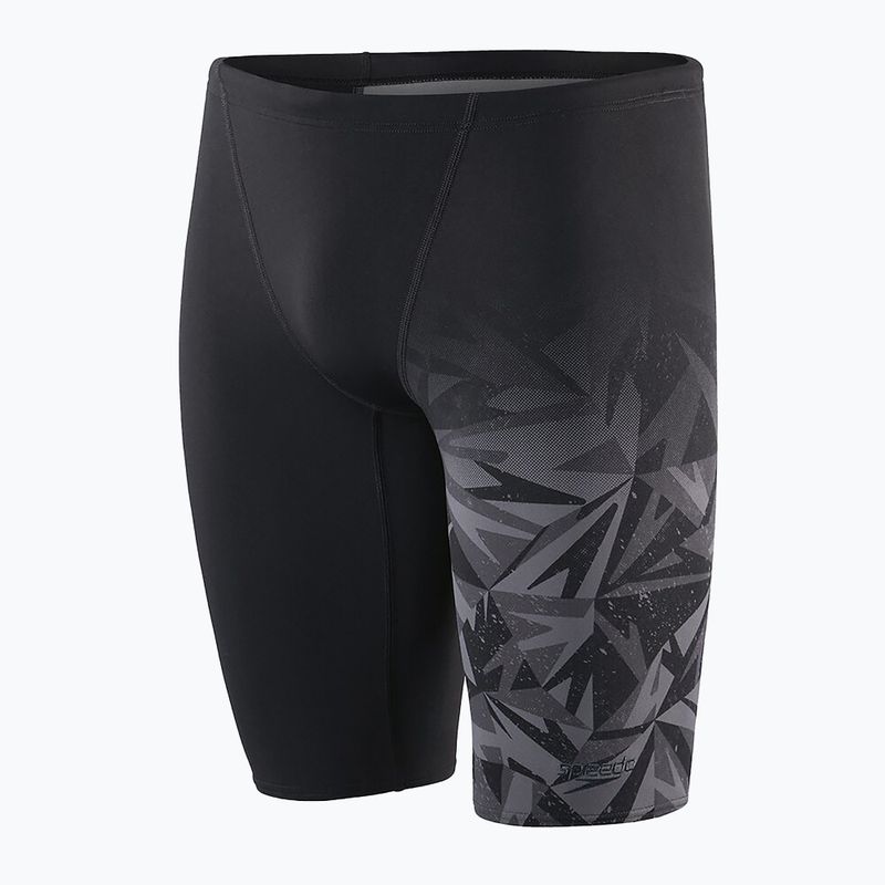 Speedo Hyper Boom Placement V-Cut Aquashort uomo nero/grigio ossido 5