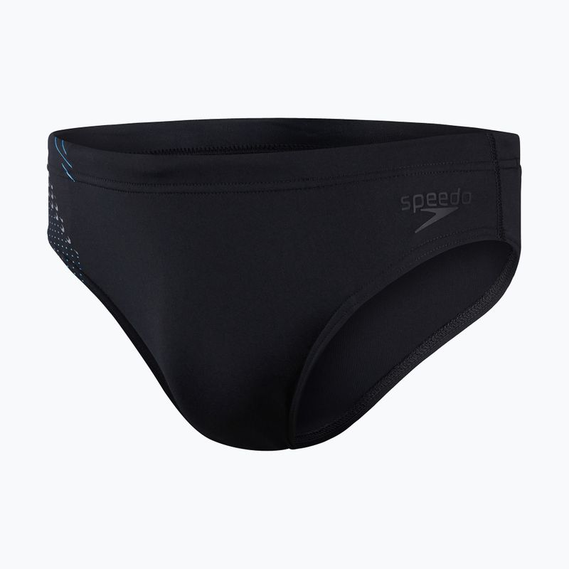 Slip da bagno Speedo Tech Panel da uomo nero/piscina/antracite USA 4