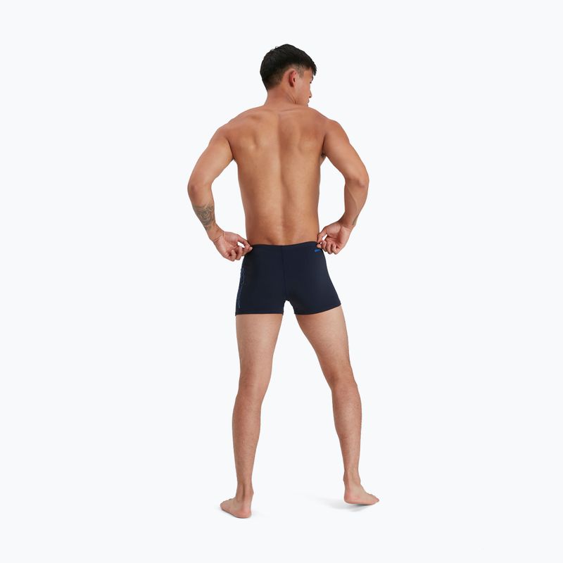 Pantaloncini da bagno Speedo Boom Logo Placement da uomo, blu scuro/blu scuro 7