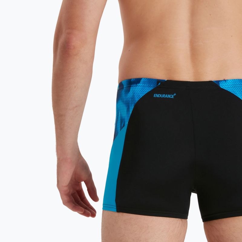 Pantaloncini da bagno Speedo Eco Endurance+ Splice da uomo nero/piscina/blu fiamma 7