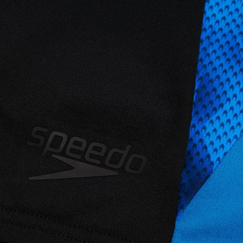 Pantaloncini da bagno Speedo Eco Endurance+ Splice da uomo nero/piscina/blu fiamma 8