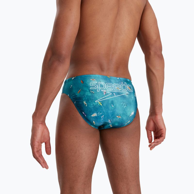 Speedo Escape surf artic teal/tile/nero slip da bagno da uomo 6