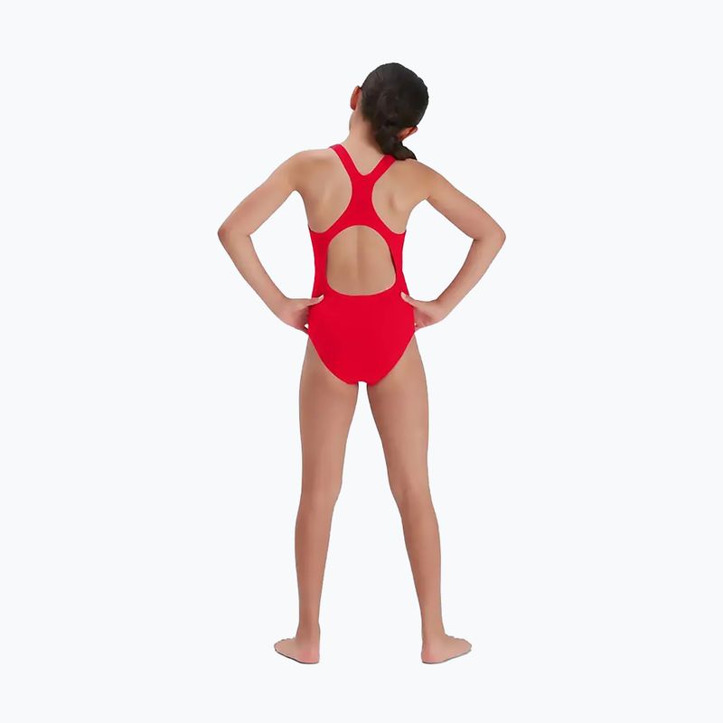 Costume intero Speedo ECO Endurance+ Medalist rosso per bambini 10